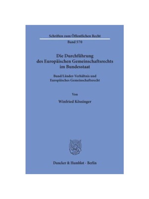 预订【德语】Die Durchführung des Europ?ischen Gemeinschaftsrechts im Bundesstaat.:Bund/L?nder-Verh?ltnis und Europ?isch