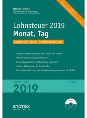 预订【德语】 Tabelle, Lohnsteuer 2019 Monat, Tag - Son