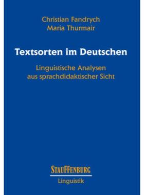 预订【德语】 Textsorten im Deutschen:Linguistische Analy