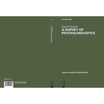 按需印刷DGYT A Survey of Psycholinguistics[9789027919953]