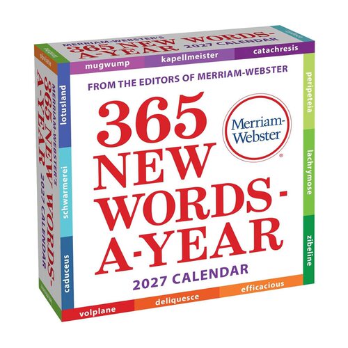 现货 韦氏词典2027年每日新词日历 MERRIAM-WEBSTER’S 365 NEW WORDS-A-YEAR 2027 DAY-TO-DAY CALENDAR 英文原版 上海外文