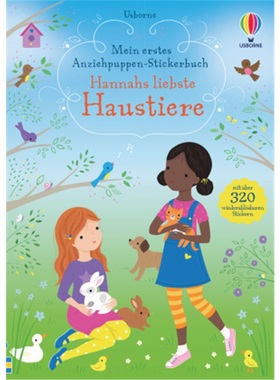 预订【德语】 Mein erstes Anziehpuppen-Stickerbuch: Hannahs liebste Haustiere[9781789416480]