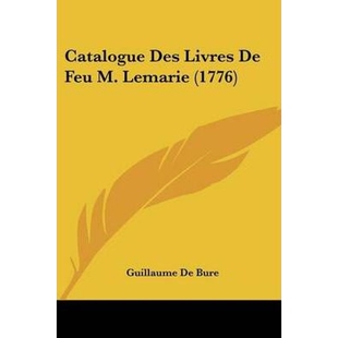 Feu 9781104078799 Des 1776 Livres Lemarie 按需印刷不退不换Catalogue