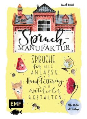 预订【德语】 Spruch-Manufaktur - Sprüche für alle Anl?sse mit Handlettering und Watercolor