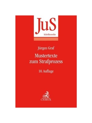 预订【德语】Mustertexte zum Strafprozess: