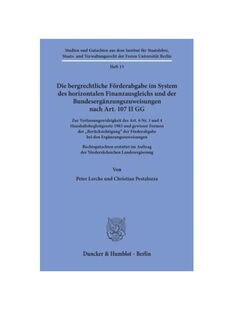 预订不退不换德语Die bergrechtliche F?rderabgabe im System des horizontalen Finanzausgleichs und der Bundeserg?nzungszuwe