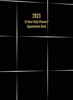 按需印刷2023 24-Hour Daily Planner/ Appointment Book[9781947399327]