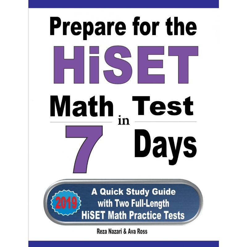 按需印刷Prepare for the HiSET Math Test in 7 Days[9781646121083]-封面