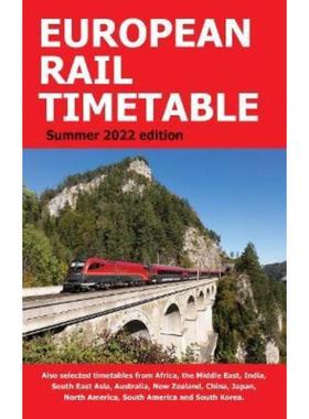 预订European Rail Timetable Summer 2022