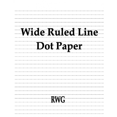 按需印刷不退不换Wide Ruled Line Dot Paper[9781684117710]