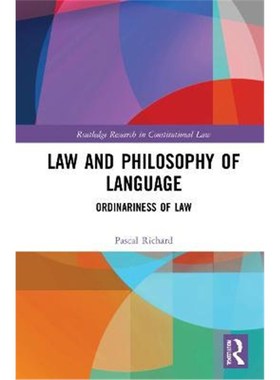 按需印刷Law and Philosophy of Language:Ordinariness of Law[9780367655624]