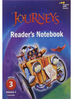 英文原版 Journeys: Reader's Notebook Volume 2 Grade 3 原版进口图书籍【上海外文书店】