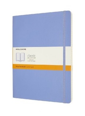 预订【德语】 Moleskine Notizbuch Extra Large Liniert, Hortensien Blau[8056420850956]