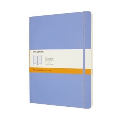 预订【德语】 Moleskine Notizbuch Extra Large Liniert, Hortensien Blau[8056420850956]