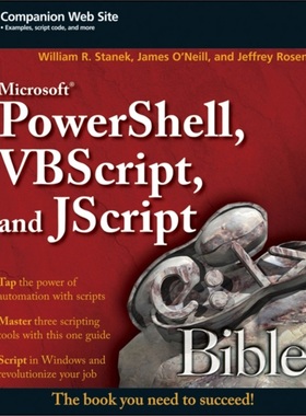 预订Microsoft PowerShell, VBScript and JScript Bible[9780470386804]