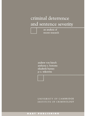 按需印刷Criminal Deterrence and Sentence Severity[9781841130514]