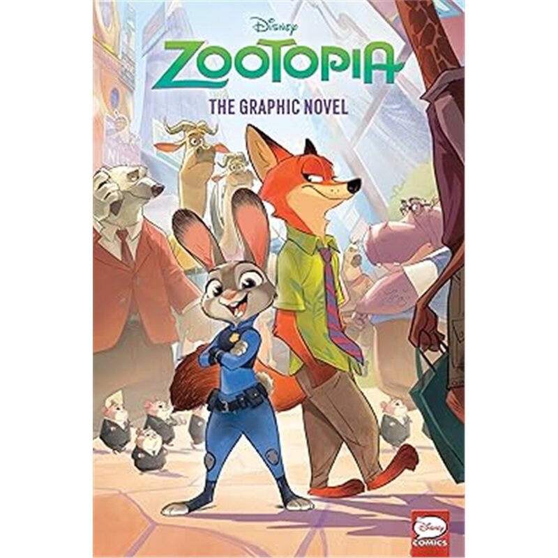 现货 迪士尼疯狂动物城：全彩漫画小说 儿童读物 英文原版 Disney Zootopia: The Graphic Nove 朱迪 尼克 平装 9780736445757