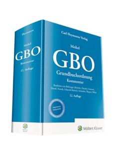 预订不退不换德语Meikel, GBO - Kommentar:Grundbuchordnung