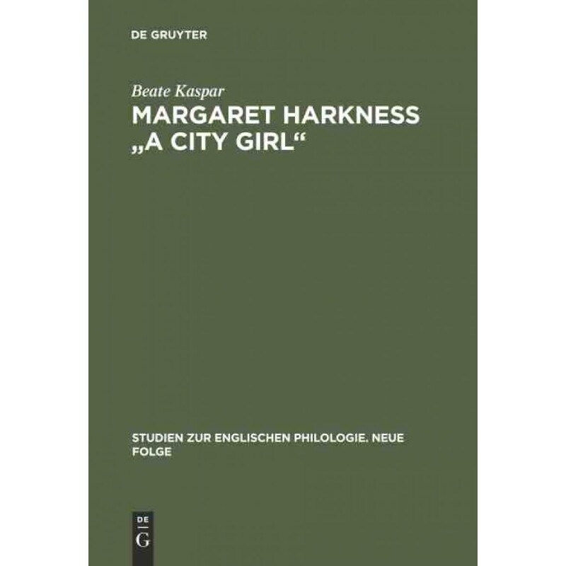 按需印刷不退不换DEG Margaret Harkness "A City Girl"[9783484450233]