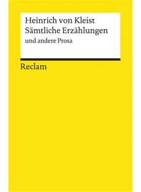 预订不退不换德语 Sämtliche Erzählungen und andere Prosa[9783150082324]