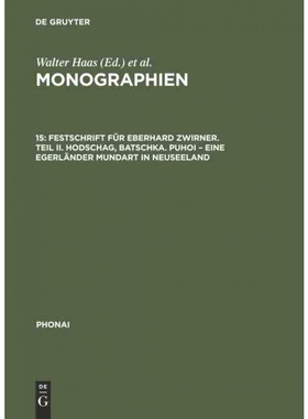 预订DEG Monographien, 15, Festschrift für Eberhard Zwirner. Teil II. Hodschag, Batschka. Puhoi   Eine Eg