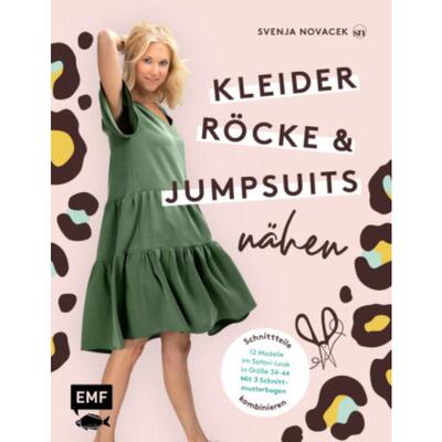 预订【德语】 Kleider, Röcke und Jumpsuits nähen:Schnittteile kombinieren: 12 kurze und