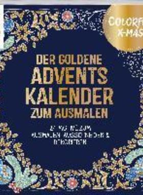 预订【德语】 Colorful Christmas - Der goldene Adventskalender zum Ausmalen:24 Motive zum Ausmale