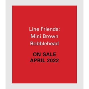 英文原版 LINE FRIENDS Mini BROWN Bobblehead 原版进口图书籍【上海外文书店】