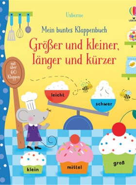 预订【德语】 Mein buntes Klappenbuch: Größer und kleiner, länger und kürzer[9781789415452]