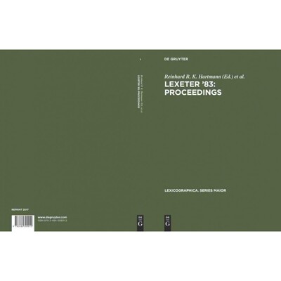 按需印刷DGYT LEXeter  83: proceedings[9783484309012]