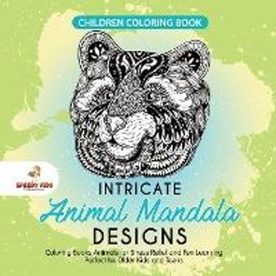 预订不退不换Children Coloring Book. Intricate Animal Mandala Designs. Coloring Books Animals for Stress Relief and Fun L