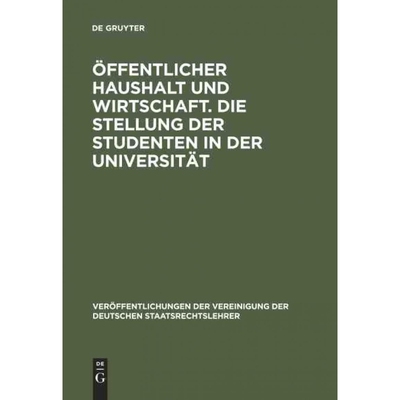按需印刷DEG ?ffentlicher Haushalt und Wirtschaft. Die Stellung der Studenten in der Universit?t[9783110060287]