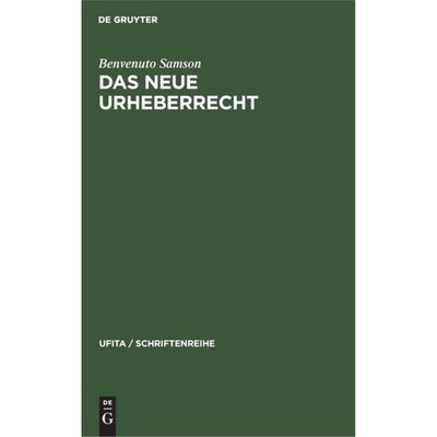 预订【德语】 Das neue Urheberrecht: