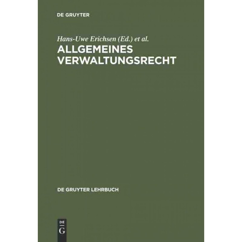 按需印刷不退不换DEG Allgemeines Verwaltungsrecht[9783110078282]