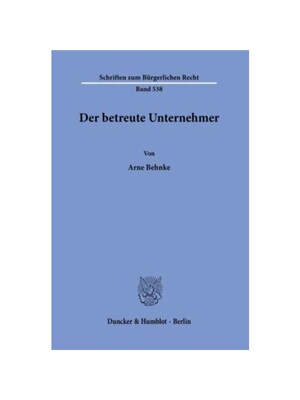 预订【德语】Der betreute Unternehmer.:Dissertationsschrift