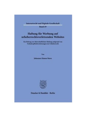预订【德语】Haftung für Werbung auf urheberrechtsverletzenden Websites.:Ein Beitrag zur t?terschaftlichen Haftung aufgr