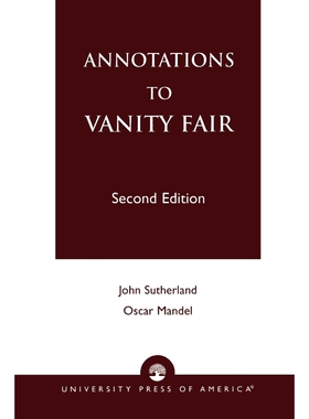 按需印刷Annotations to Vanity Fair, Second Edition[9780819171870]