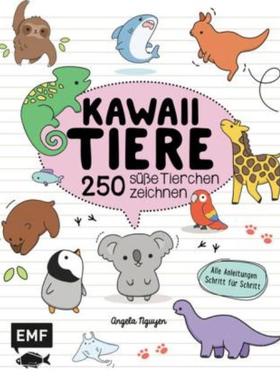 预订【德语】 Kawaii Tiere:250 süße Tierchen zeichnen - Alle Anleitungen Schritt für Schritt