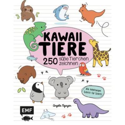 预订【德语】 Kawaii Tiere:250 süße Tierchen zeichnen - Alle Anleitungen Schritt für Schritt