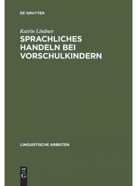按需印刷DEG Sprachliches Handeln bei Vorschulkindern[9783484301160]