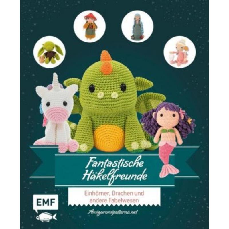 预订【德语】 Fantastische Häkelfreunde:Einhörner, Drachen und andere Fabelwesen