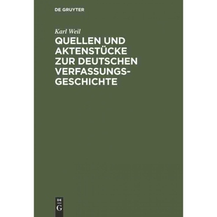 按需印刷不退不换DEG Quellen und Aktenstücke zur deutschen Verfassungsgeschichte[9783111265841]