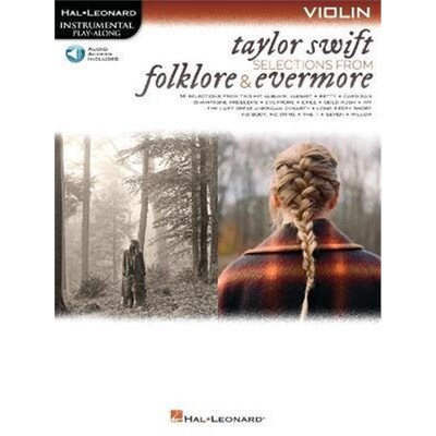 预订Taylor Swift - Selections from Folklore & Evermore:Violin Play-Along Book with Online Audio