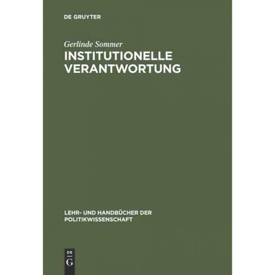 按需印刷不退不换DEG Institutionelle Verantwortung[9783486240993]