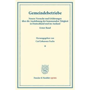 预订不退不换德语 Gemeindebetriebe.:Neuere Versuche und Erf