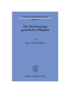 预订【德语】Die Durchsetzung gesetzlicher Pflichten.: