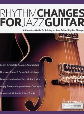 按需印刷Rhythm Changes for Jazz Guitar[9781789330663]
