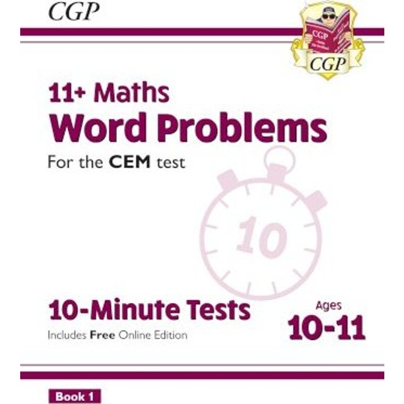 预订不退不换11+ CEM 10-Minute Tests: Maths Word Problems - Ages 10-11 Book 1 (with Online Edition)