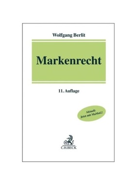 预订【德语】Markenrecht:Aktuell: Jetzt mit MaMoG!