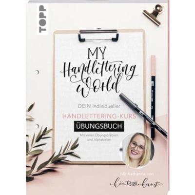 预订不退不换德语 My Handlettering World: Dein individueller Handlettering-Kurs - Übungsbuch:Mit viel